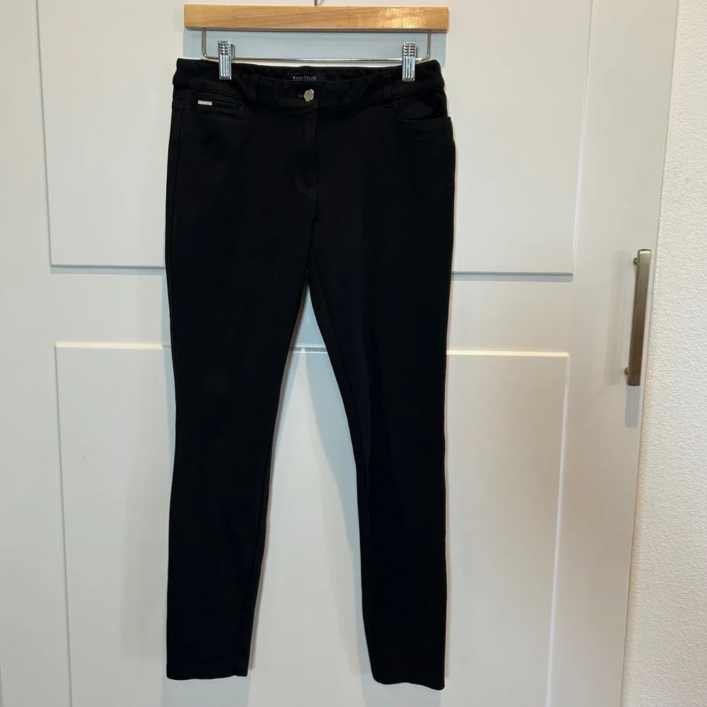 White House Black Market Skinny Leg Pants Black Size 4R Women's